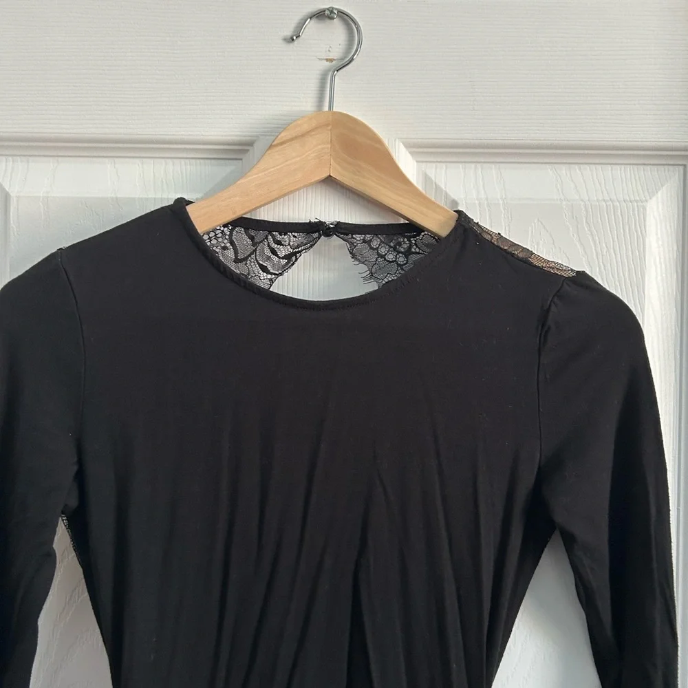 Shein backless mini dress. Color: Black. Size: XS - Picture 2 of 5